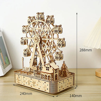 3D Puzzle Ferris Wheel Hands Craft  Instrument Assembly Building Model Kit Brain Teaser Puzzles Toy