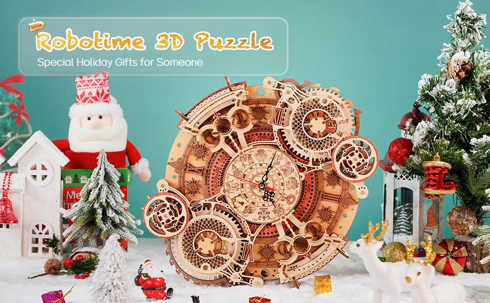 3D Puzzle Wooden Set Mechanical Building Kits Wooden Puzzle Game Children Gift Best Christmas Gift