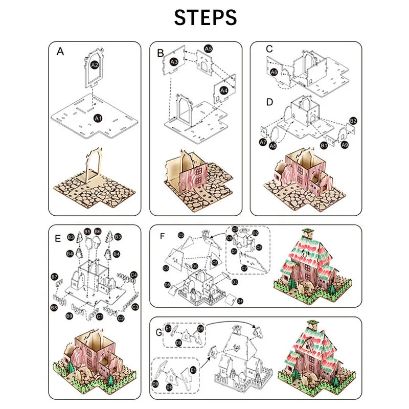 Robot 3D Stereo Stitch Puzzle Handmade Model Toys for Boys Adults Creative Gifts Home Decoration