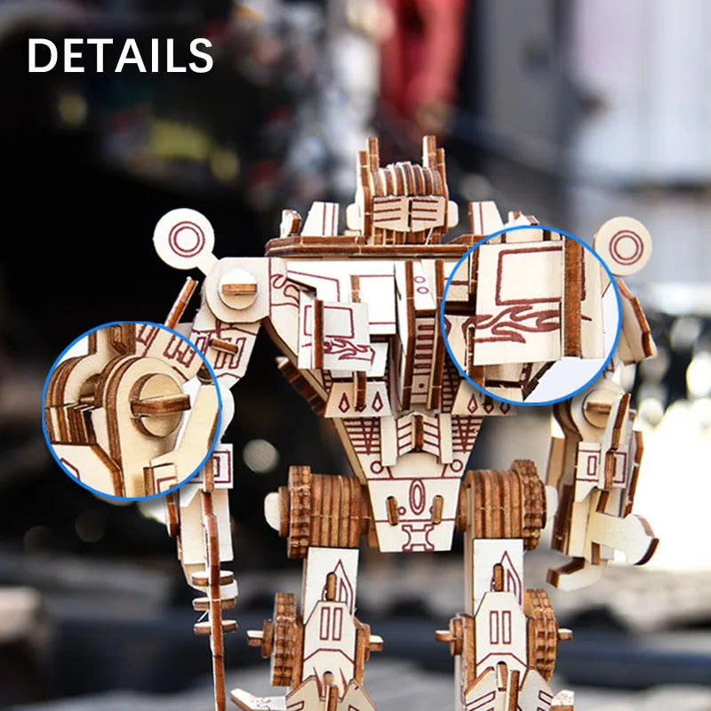 Robot 3D Stereo Stitch Puzzle Handmade Model Toys for Boys Adults Creative Gifts Home Decoration