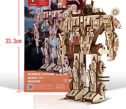 Robot 3D Stereo Stitch Puzzle Handmade Model Toys for Boys Adults Creative Gifts Home Decoration