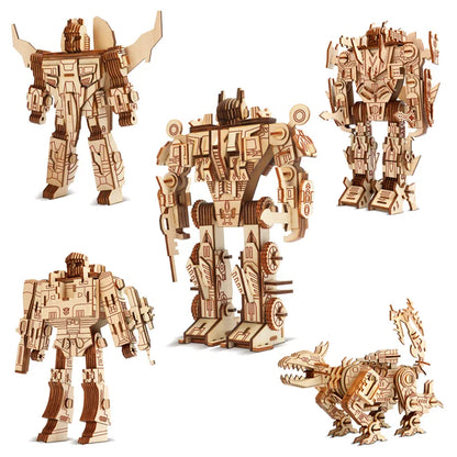 Robot 3D Stereo Stitch Puzzle Handmade Model Toys for Boys Adults Creative Gifts Home Decoration