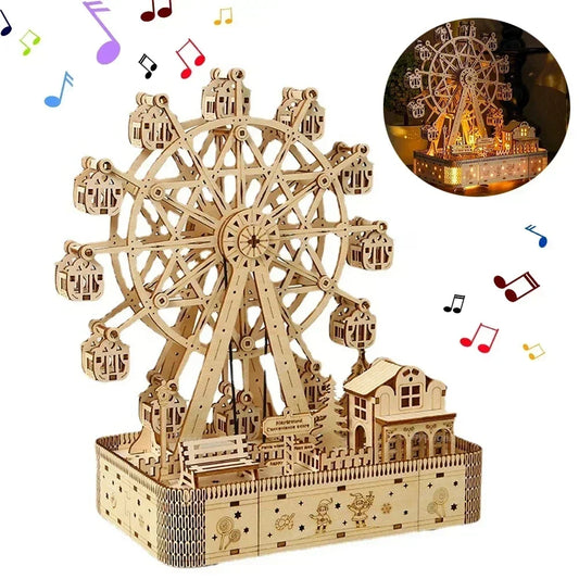 3D Puzzle Ferris Wheel Hands Craft  Instrument Assembly Building Model Kit Brain Teaser Puzzles Toy