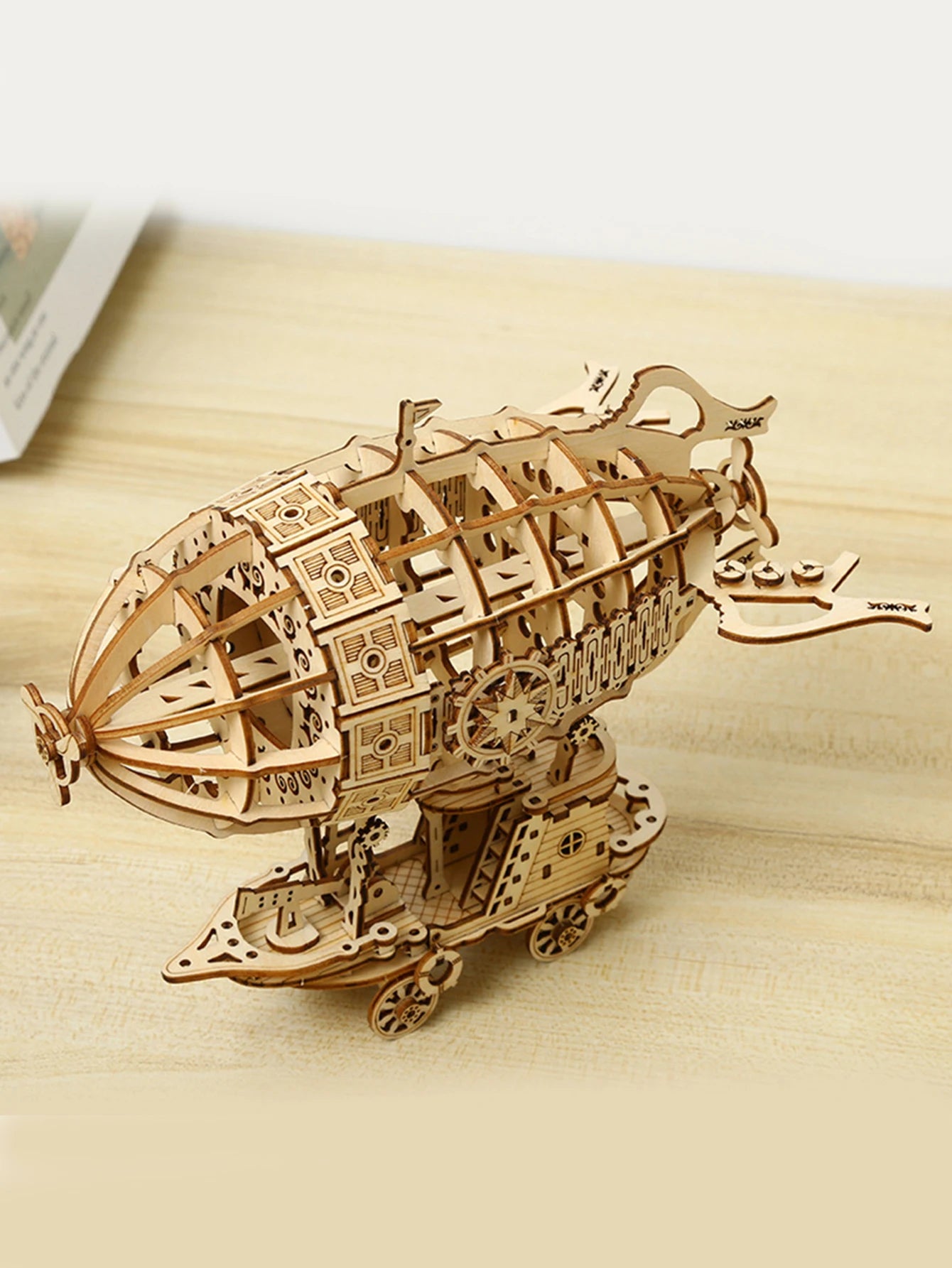 3D Wooden kits Puzzle Airship Model for Adults Model Building Kit  Brain Teaser for Adults to Build Hand Craft Mechanical