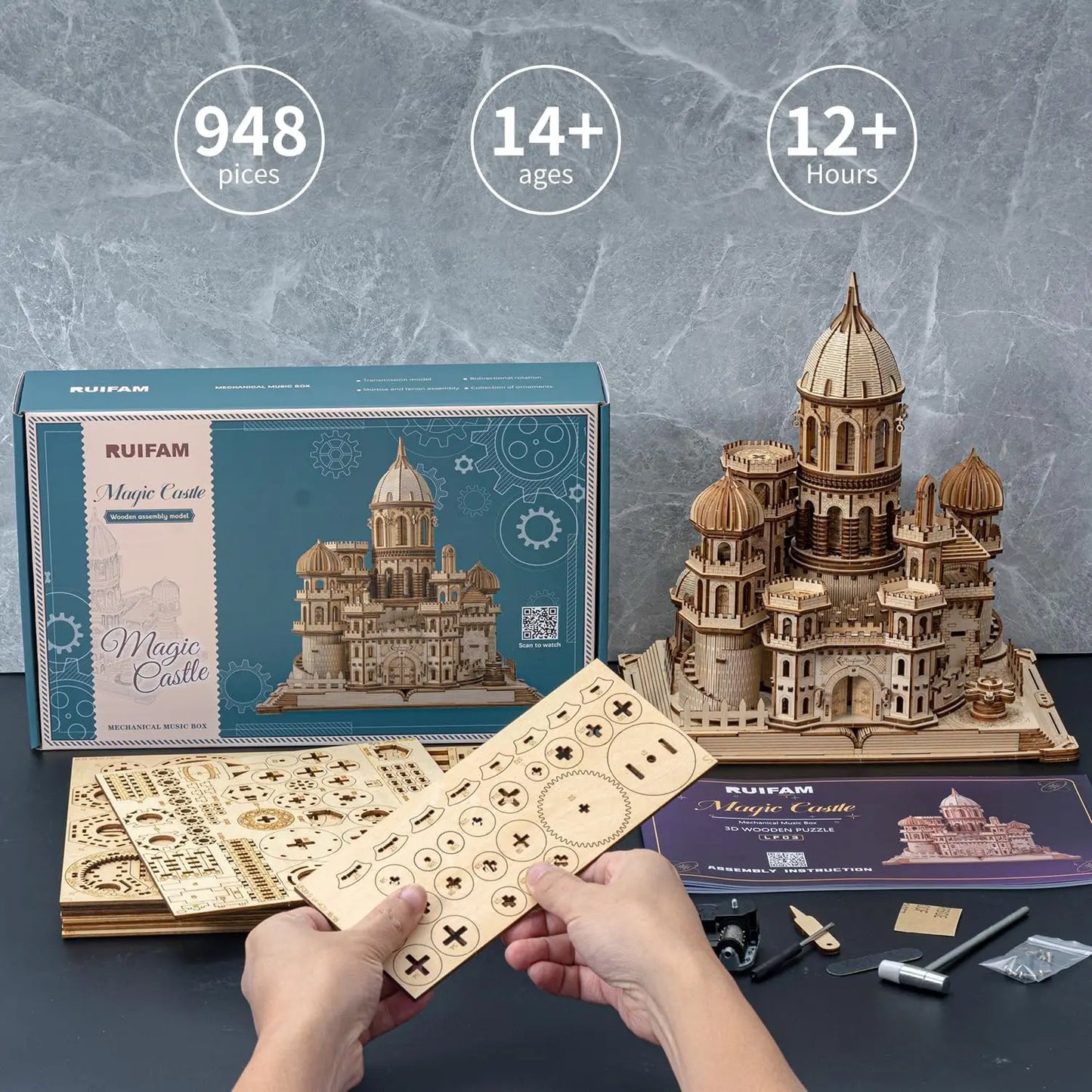 3D Puzzles Mechanical Wooden Wide Model Kit Puzzles for kids & Home decor