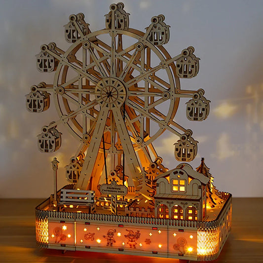 3D Puzzle Ferris Wheel Hands Craft  Instrument Assembly Building Model Kit Brain Teaser Puzzles Toy