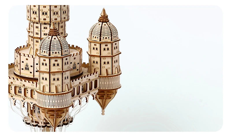 NEW 3D Puzzle Castle In the Sky Miniature Model Kits with Music  for Friends Birthday Gifts
