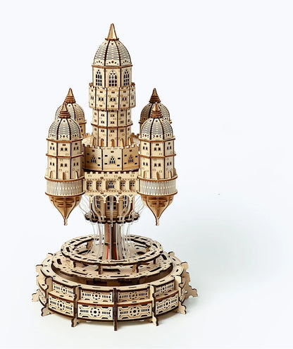 NEW 3D Puzzle Castle In the Sky Miniature Model Kits with Music  for Friends Birthday Gifts