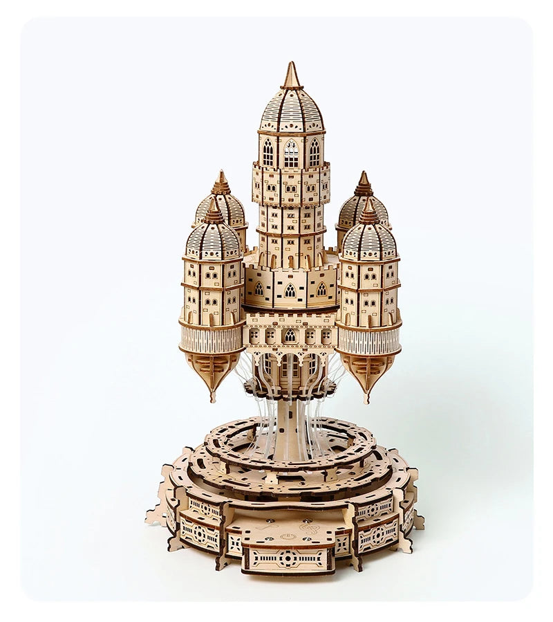 NEW 3D Puzzle Castle In the Sky Miniature Model Kits with Music  for Friends Birthday Gifts