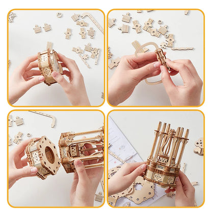 NEW 3D Puzzle Castle In the Sky Miniature Model Kits with Music  for Friends Birthday Gifts