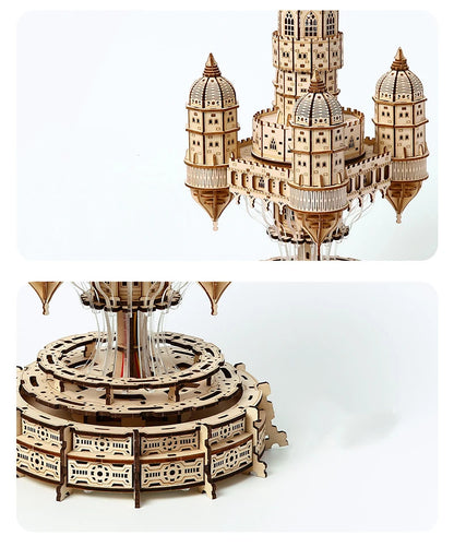 NEW 3D Puzzle Castle In the Sky Miniature Model Kits with Music  for Friends Birthday Gifts