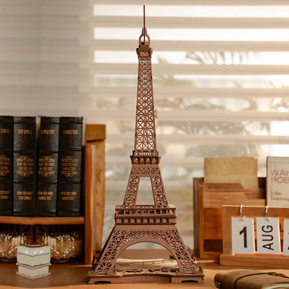 3D Puzzle Robotime Rolife Night of the Eiffel Tower Famous Buildings Toys Decoration