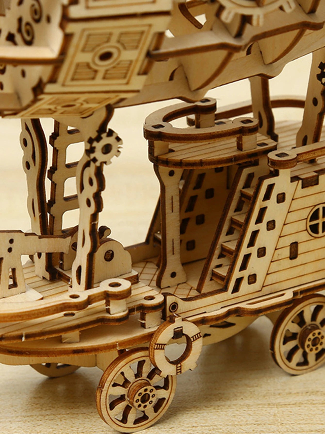3D Wooden kits Puzzle Airship Model for Adults Model Building Kit  Brain Teaser for Adults to Build Hand Craft Mechanical