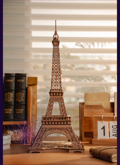 3D Puzzle Robotime Rolife Night of the Eiffel Tower Famous Buildings Toys Decoration